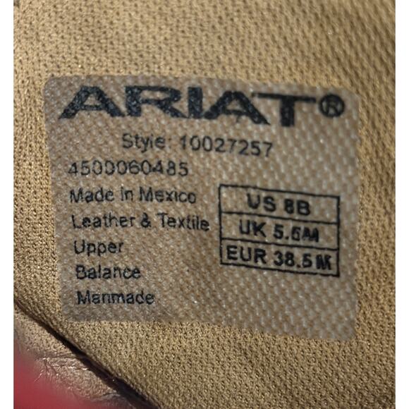 Ariat Fatbaby Heritage Cactus Boots Women’s 8 Cowgirl Western Workwear Rodeo - Picture 14 of 14